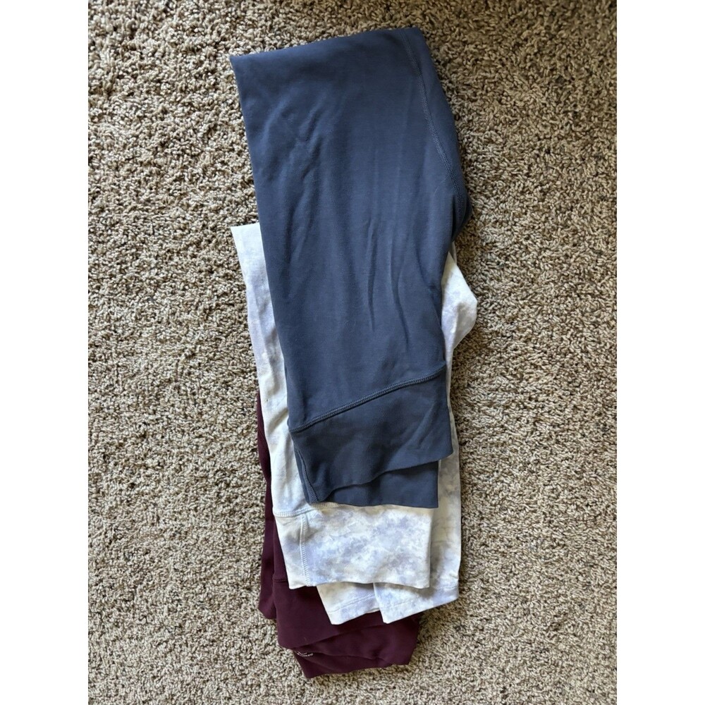 Old Navy Leggings Lot Of 3 Navy Burgundy White & Grey NWOT